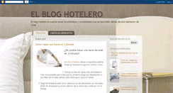 Desktop Screenshot of elbloghotelero.com