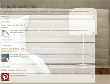 Tablet Screenshot of elbloghotelero.com